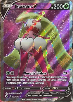 Tsareena V Full Art Ultra Rare - 246/264 - Fusion Strike Pokemon 2021 - Image 1