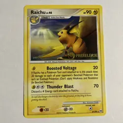 Pokemon Raichu Prerelease Stamp Promo Platinum Arceus Set 27/99 NM - M - Image 1