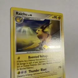 Pokemon Raichu Prerelease Stamp Promo Platinum Arceus Set 27/99 NM - M - Image 2