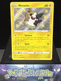 Pokemon Card Morpeko SV044/SV122 Rare Shiny Shining Fates Near Mint - Image 1