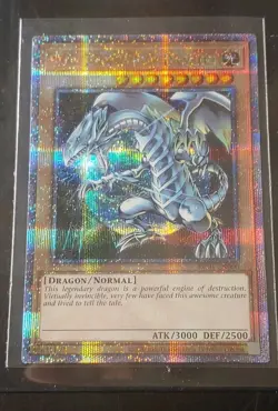 YU-GI-OH! Blue Eyes White Dragon Quarter Century Rare NM KC01 Kaiba Briefcase - Image 1