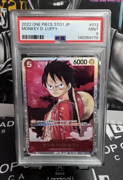2022 One Piece JP Monkey D. Luffy #ST01-012 Straw Hat Crew PSA 9 - Image 1