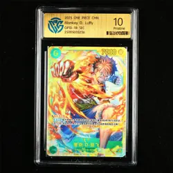 CCG 10 Pristine 2025 ONE PIECE CHN Monkey D. Luffy OP13-118 SEC - Image 1
