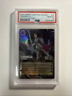 Lorcana Cinderella Stouthearted D23 Collection Disney PSA 10 GEM MINT - Image 1