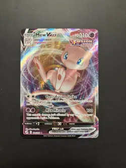Pokemon TCG Mew VMAX Ultra Rare Holo Swsh08: Fusion Strike 114/264 NM Condition - Image 1