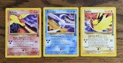Pokemon Wotc Black Star Promos 3 LEGENDARY BIRDS nice looking cards,, - Image 1