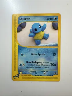 Pokemon Squirtle TCG Expedition Base Set Card 131/165 Regular Common - Image 1