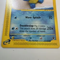 Pokemon Squirtle TCG Expedition Base Set Card 131/165 Regular Common - Image 3