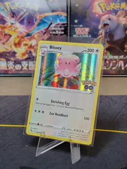 Blissey 52/78 Pokemon Go Set Holo Rare Pokemon Card TCG 2022 - Image 1