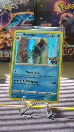 Pokemon Card TCG Gyarados HOLO Rare 22/78 Pokemon GO NM/Mint Fresh Pull - Image 1