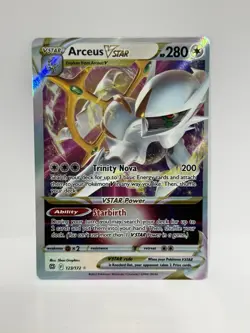 Pokemon TCG Arceus VSTAR Holo Card 123/172 Brilliant Stars Full Art Ultra Rare - Image 1