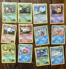 Pokemon card FIRST EDITION 12 card lot LP-NM - Image 1