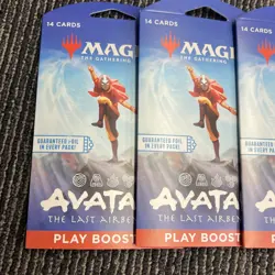 4-Magic the Gathering Avatar The Last Air Bender Play Boosters MTG Foil Per Pack - Image 2
