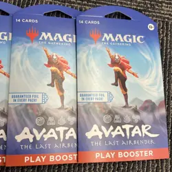 4-Magic the Gathering Avatar The Last Air Bender Play Boosters MTG Foil Per Pack - Image 3