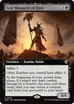 MTG Lost Monarch of Ifnir (Extended Art) - Commander: Aetherdrift (DRC) #27 - Image 1