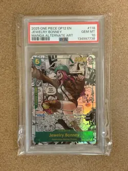 One Piece 2025 Legacy of the Master Manga Alternative Art Jewelry Bonney, PSA 10 - Image 1