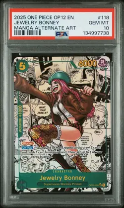 One Piece 2025 Legacy of the Master Manga Alternative Art Jewelry Bonney, PSA 10 - Image 2