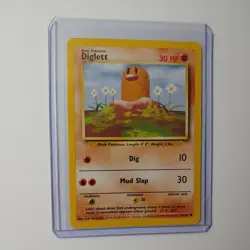 4th Print Base Set Vintage WOTC Pokemon Diglett 47/102 Near Mint NM - Image 1