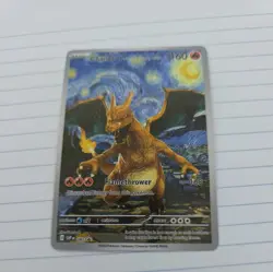 Pokemon Charizard Starry Night Van Gogh Beautiful Moon FAN ART - Image 1