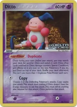 Ditto - 38/113 - Uncommon - Reverse Holo LP, English Pokemon EX Delta Species - Image 1