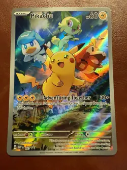 Pokemon Paldea Evolved Pikachu #27 SVP Black Star Promo, SEALED - Image 1