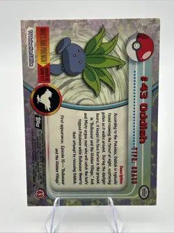 1999 TOPPS POKEMON TV 43 ODDISH - Image 2
