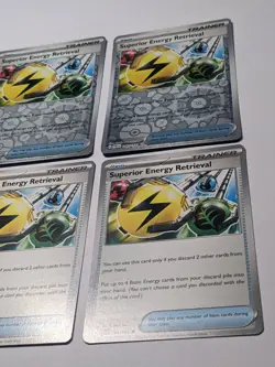4x PLAYSET Superior Energy Retrieval Trainer 189/193 Paldea Evolved Pokemon TCG - Image 4