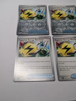 4x PLAYSET Superior Energy Retrieval Trainer 189/193 Paldea Evolved Pokemon TCG - Image 5