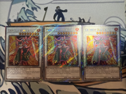 Yugioh Crimson Blader Platinum Secret Rare RA04-EN161 x3 Near Mint - Image 1