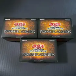 Yu-Gi-Oh OCG Duel Monsters PRISMATIC GOD BOX Set of 3 Slifer Ra Obelisk New - Image 4