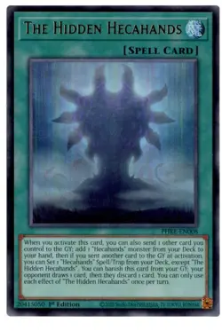 Yu-Gi-Oh! The Hidden Hecahands, PHRE-EN008, Ultra Rare, 1st Edition - Image 1