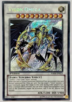 HA06-EN023 Vylon Omega - Secret Rare 1st Edition Near Mint YuGiOh Card - Image 1
