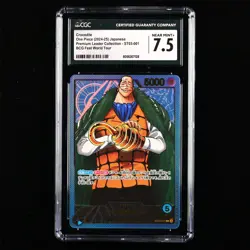 CGC 7.5 NEAR MINT+ 2024-25 ONE PIECE JPN Crocodile ST03-001 L - Image 2