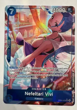One Piece Nefeltari Vivi EB04-025, Alternate Art OP14 The Azure Sea’s Seven NM - Image 1