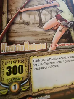 One Piece CCG JOLLY ROGER STAMPED 2005 One Piece Nami The Navigator Promo PR011 - Image 3