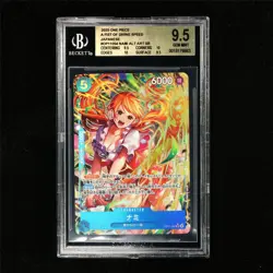 BGS 9.5 GEM MINT 2025 One Piece JPN Nami OP11-054 SR(Alt Art) - Image 1