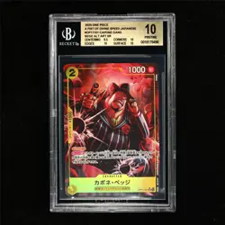 BGS 10 PRISTINE 2025 One Piece JPN Capone Gang OP11-101 SR(Alt Art) - Image 2