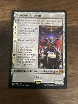 Summon: Bahamut Final Fantasy Magic the Gathering M 0001 Non Foil Mythic - Image 1