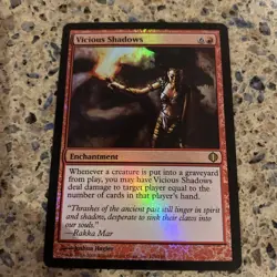 Vicious Shadows Shards of Alara FOIL MTCG TCG CARD NM - Image 1