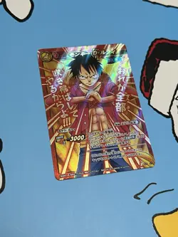 2012 one piece miracle battle carddass luffy promo card - Image 1