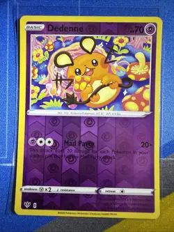 Pokemon Card Dedenne Darkness Ablaze Reverse Holo 078/189 Near Mint - Image 1
