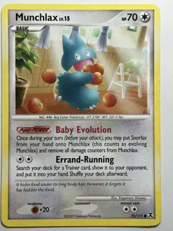Munchlax (70) Rising Rivals 70/111 MP-HP Pokemon Card - Image 1