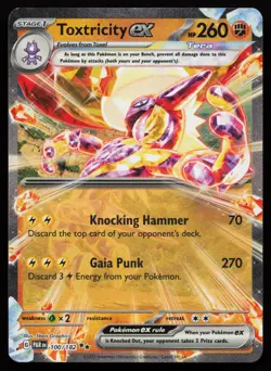 Toxtricity ex 100/182 SV04: Paradox Rift Pokemon Card - Image 1