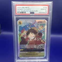 Monkey.D.Luffy (109) SR OP07-109 500 Years in the Future Foil PSA 10 - Image 1