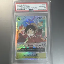 Monkey.D.Luffy (109) SR OP07-109 500 Years in the Future Foil PSA 10 - Image 3