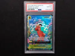 2024 One Piece OP-08 EN Treasure Rare OP07-109 Monkey D. Luffy PSA 10 GEM MINT - Image 1