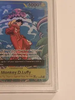 BGS 9.5 GEM MINT Monkey D Luffy Treasure Rare OP07-109 500 Years in the Future - Image 4
