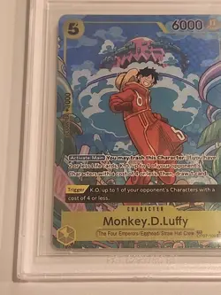 BGS 9.5 GEM MINT Monkey D Luffy Treasure Rare OP07-109 500 Years in the Future - Image 5