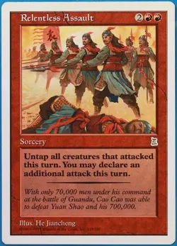 Relentless Assault Portal Three Kingdoms HEAVILY PLD Rare CARD (509227) ABUGames - Image 1
