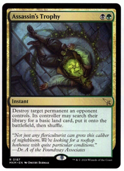 Assasin's Trophy 0187 Non Foil Rare Murders at Karlov Manor MTG Near Mint - Image 1